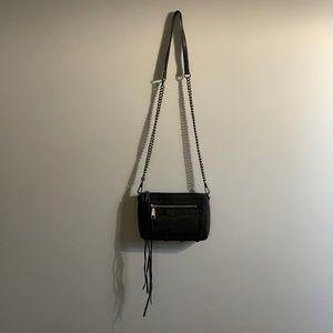 Rebecca Minkoff Black Avery Leather Crossbody Bag